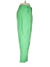 Peach Solid Green Casual Pants Size M - photo 4