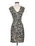 H&M Animal Print Brown Cocktail Dress Size 4 - photo 1