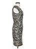 H&M Animal Print Brown Cocktail Dress Size 4 - photo 4