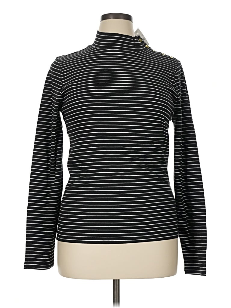 Jcrew Long Sleeve Top Black Turtleneck Tops