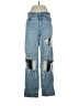 American Eagle Outfitters Color Block Blue Jeans Size 4 - photo 1