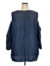 NYDJ 100% Lyocell Blue 3/4 Sleeve Blouse Size 2X - photo 2