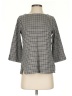 J.Jill Houndstooth Gray 3/4 Sleeve Blouse Size XS - photo 1