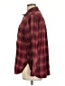 Pinque Plaid Burgundy Long Sleeve Button-Down Shirt Size L - photo 5