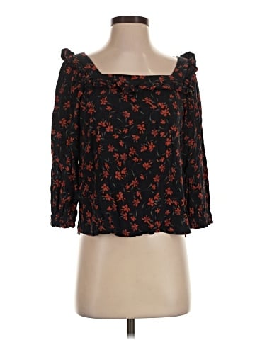 Garnet Hill 3/4 Sleeve Blouse (view 1)