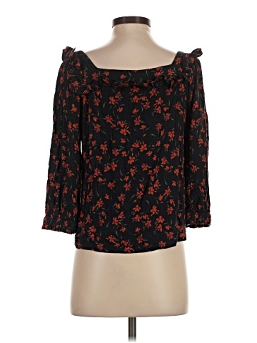 Garnet Hill 3/4 Sleeve Blouse (view 2)