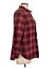 Pinque Plaid Burgundy Long Sleeve Button-Down Shirt Size L - photo 4
