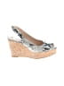 Stuart Weitzman Silver Wedges Size 9 - photo 1