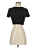 Shein Black Short Sleeve Turtleneck Size S - photo 1
