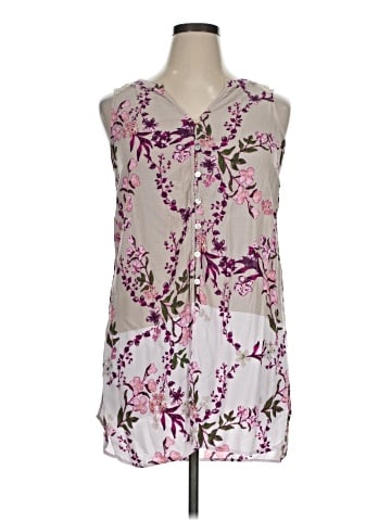 Fig and Flower Sleeveless Blouse (view 1)