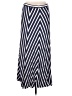 Max Studio Chevron-herringbone Blue Casual Skirt Size M - photo 1