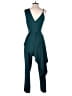 Adelyn Rae Color Block Teal Jumpsuit Size S - photo 2