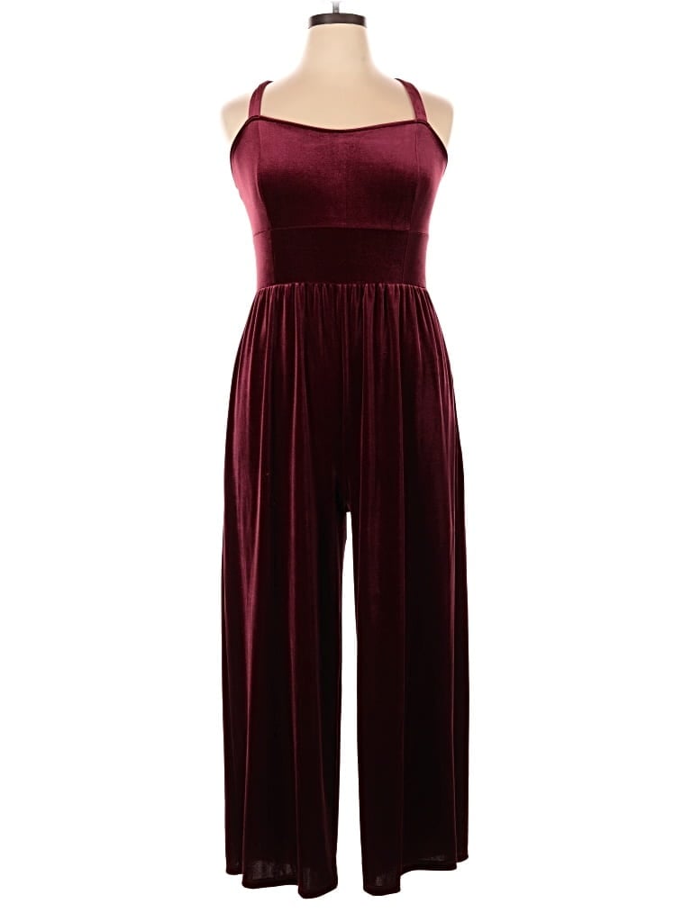 Pre-owned Old Navy Jumpsuit In Burgundy