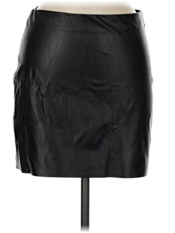 Shinestar Faux Leather Skirt (view 1)