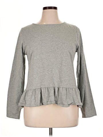 J.Crew Factory Store Long Sleeve Top (view 1)