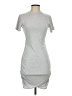 Express Solid Gray Casual Dress Size XS - photo 1
