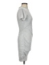 Express Solid Gray Casual Dress Size XS - photo 4