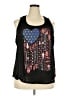 Way to Celebrate! Black Tank Top Size 3X - photo 1
