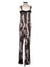 Cache Animal Print Silver Jumpsuit Size 0 - photo 2