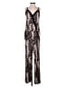 Cache Animal Print Silver Jumpsuit Size 0 - photo 1