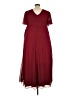 Assorted Brands 100% Polyester Burgundy Casual Dress Size XXL - photo 2