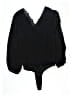 Express 100% Polyester Black Long Sleeve Blouse Size S - photo 2