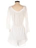 Lush 100% Rayon Ivory Romper Size L - photo 2