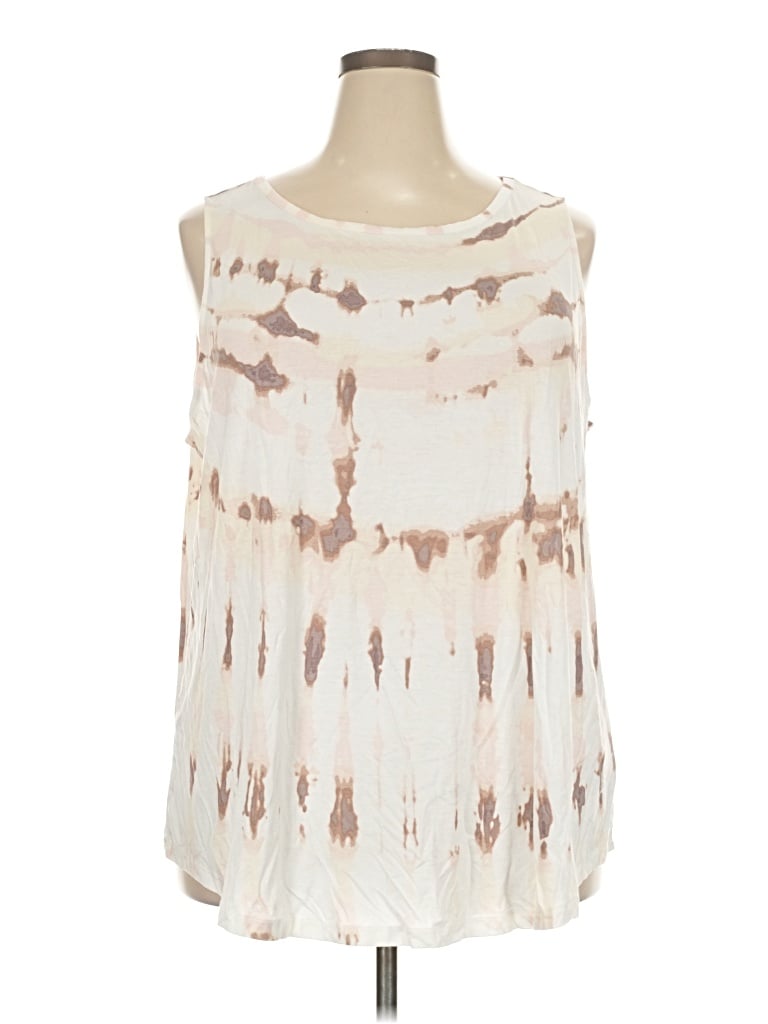 Pre-owned 24/7 Maurices Sleeveless T-shirt In Ivory
