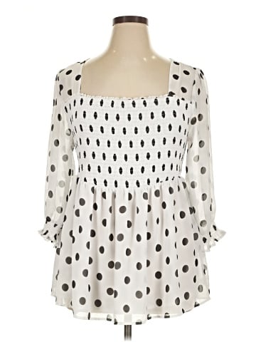 Torrid 3/4 Sleeve Blouse (view 1)