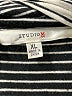 Studio M Stripes Silver Casual Skirt Size XL - photo 4