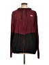 Reebok 100% Polyester Burgundy Track Jacket Size L - photo 1