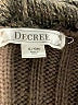 Decree 100% Acrylic Brown Cardigan Size S - photo 7