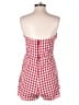 Francesca's 100% Cotton Checkered-gingham Red Romper Size M - photo 2