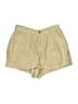 L'Agence 100% Linen Gold Khaki Shorts Size 26 waist - photo 1