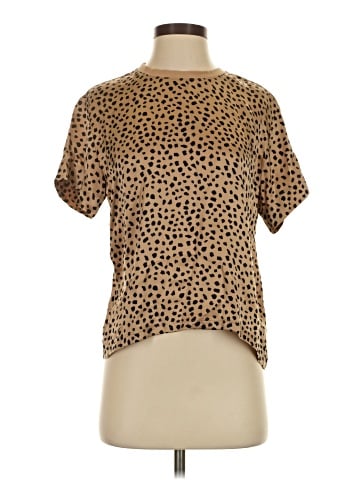 ATM Short Sleeve Silk Top (view 1)