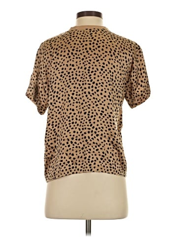 ATM Short Sleeve Silk Top (view 2)
