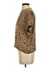 ATM 100% Silk Animal Print Brown Short Sleeve Silk Top Size XS - photo 5