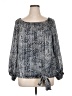 CeCe Silver Long Sleeve Blouse Size XL - photo 1