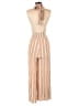 American Eagle Outfitters Stripes Tan Jumpsuit Size XS - photo 2