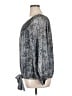 CeCe Silver Long Sleeve Blouse Size XL - photo 5