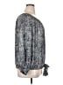 CeCe Silver Long Sleeve Blouse Size XL - photo 4