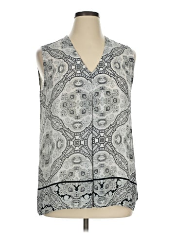 Rose + Olive Sleeveless Blouse (view 1)