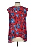 Halogen 100% Polyester Red Sleeveless Blouse Size XS - photo 2