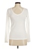 Gap Ivory Long Sleeve T-Shirt Size Med Petite - photo 1