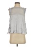 Cinq à Sept 100% Silk Silver Sleeveless Silk Top Size S - photo 1