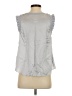 Cinq à Sept 100% Silk Silver Sleeveless Silk Top Size S - photo 2