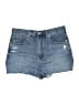 Uniqlo Blue Denim Shorts Size 12 - photo 1