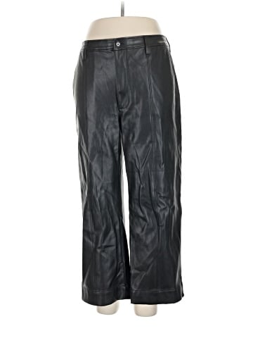 Madewell Slim Emmett Wide-Leg Pants in Vegan Leather (view 1)
