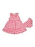 Chaps 100% Cotton Checkered-gingham Pink Dress 9-12 MO / 12 MO - photo 1