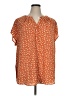Papermoon Orange Short Sleeve Blouse Size 1X - photo 1